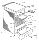 Схема №1 SANTO1502-4TK с изображением Дверка для холодильной камеры Aeg 2272602042